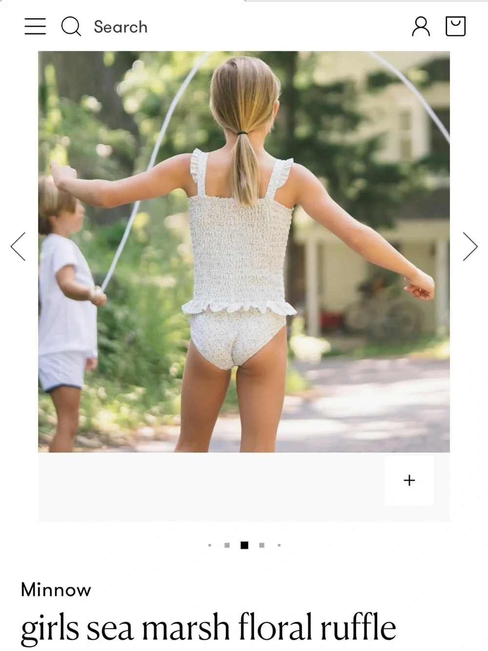 Minnow swimsuit- size 7/8- NWT